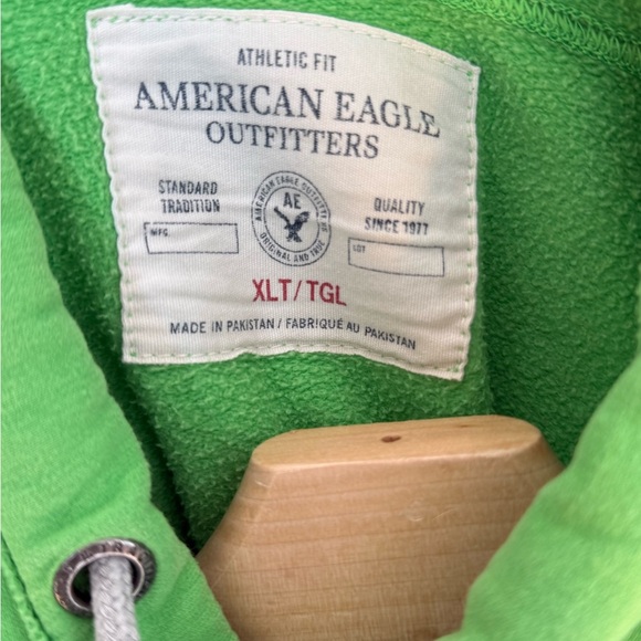 American Eagle Outfitters Green Graphic Hoodie XLT Athletic Fit - Picture 2 of 5